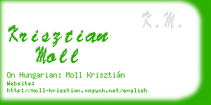 krisztian moll business card
