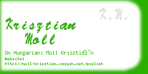 krisztian moll business card